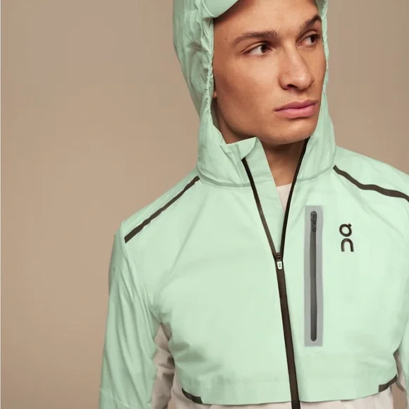 On Running Men's Weather Jacket Creek / Pearl - Picture 4 of 10